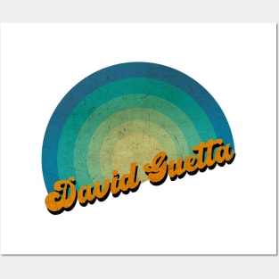 vintage retro David Guetta Posters and Art